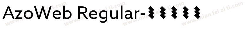 AzoWeb Regular字体转换